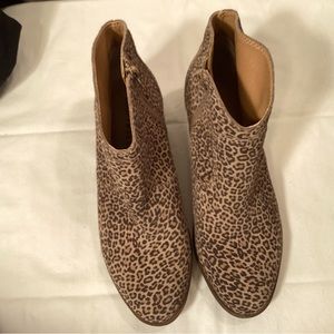Lucky Brand Animal Print Bootie size 8w?Bootie cheetah